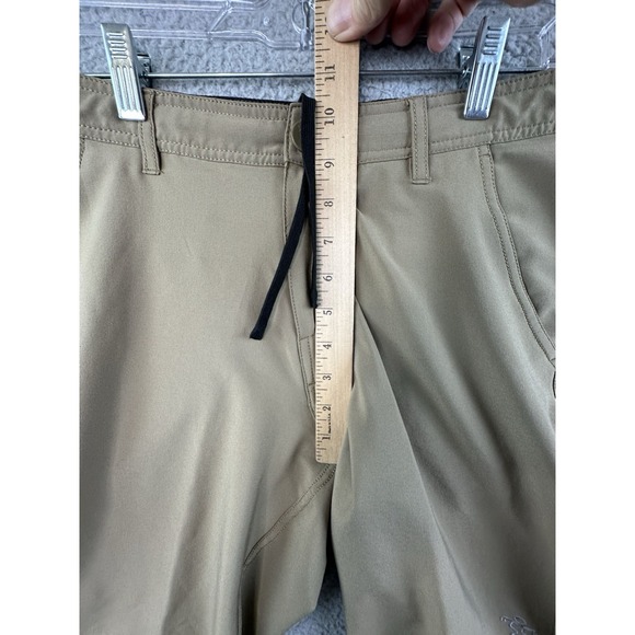 Da Hui Hybrid Shorts Mens Size 30 Tan Sports Stretch Drawstring - Picture 11 of 13